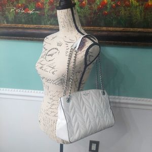 Kate spade medium white quilted convertible shoulder bag